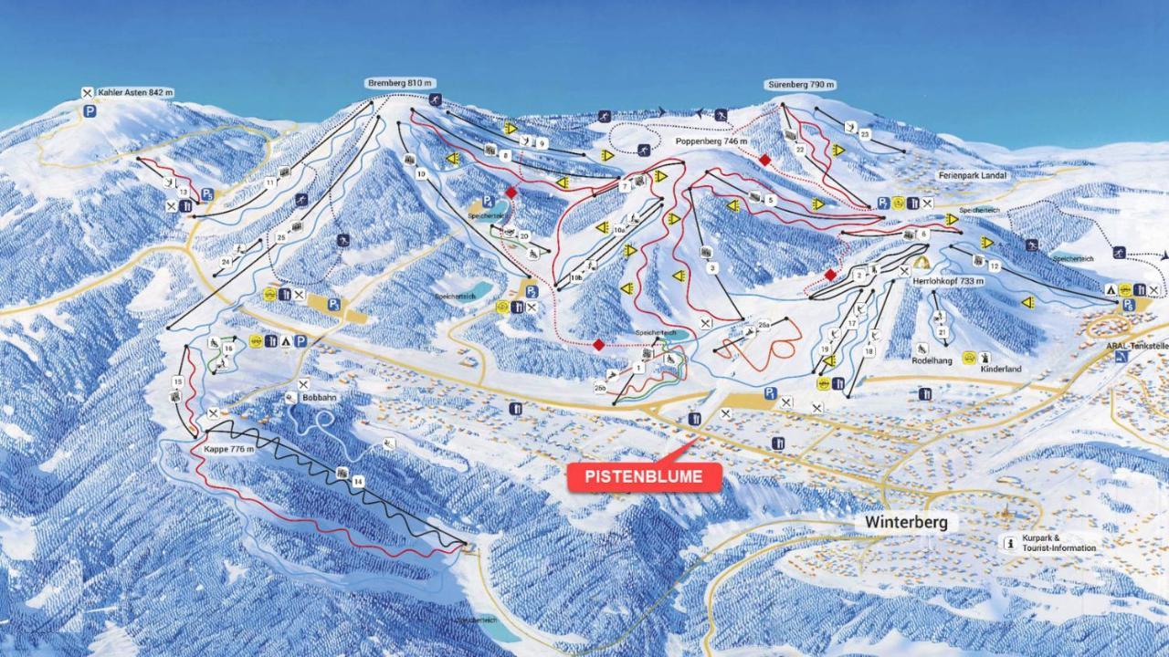 Pistenblume Apartment - Skipiste, Stadtzentrum Winterberg Zewnętrze zdjęcie